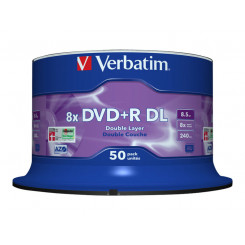 VERBATIM 43758 DVD+R DL Verbatim spind