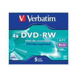 VERBATIM 43285 DVD-RW Verbatim 5tk, 4