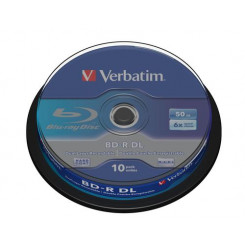 Verbatim 43746 пустой диск Blu-Ray BD-R 50 ГБ 10 шт.