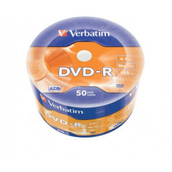 Verbatim DVD-R matt hõbedane 50 pakendiga ümbrisvõll