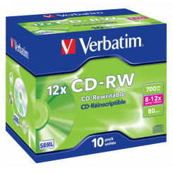 Verbatim CD-RW 12x, 700 МБ