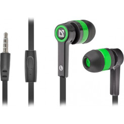 Kõrvasisene juhtmega peakomplekt Defender Pulse-420 must, roheline