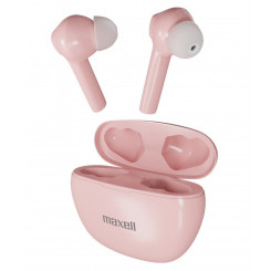 Maxell Dynamic+ juhtmevabad kõrvaklapid koos laadimisümbrisega Bluetooth roosa