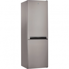 INDESIT Refrigerator LI9 S2E X Energy efficiency class E Free standing Combi Height 201.3 cm Fridge net capacity 261 L Freezer net capacity 111 L 39 dB Stainless Steel
