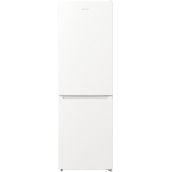 Gorenje NRKE62W Refrigerator, E, Free standing, Combi, Height 185 cm, Net Fridge 204 L, Bottom Freezer 96 L, White Gorenje