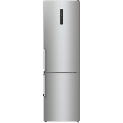 Gorenje NRC6204SXL5M Refrigerator, E, Free standing, Combi, Height 200 cm, Net Fridge 255 L, Bottom Freezer 106 L, Grey Gorenje