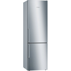 Bosch Refrigerator KGE398IBP Series 6 Energy efficiency class B Free standing Combi Height 201 cm Fridge net capacity 249 L Freezer net capacity 94 L 38 dB Inox