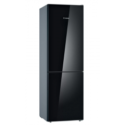 Bosch Refrigerator KGV36VBEAS Energy efficiency class E Free standing Combi Height 186 cm Fridge net capacity 214 L Freezer net capacity 94 L 39 dB Black