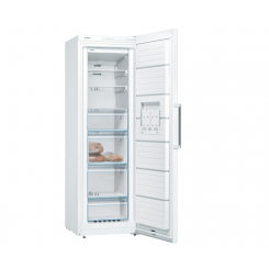 Bosch   Freezer   GSN36CWEP   Energy efficiency class E   Upright   Free standing   Height 186 cm   Total net capacity 242 L   No Frost system   White