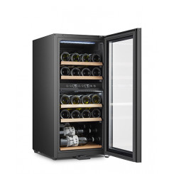 Винный шкаф Adler AD 8080 Класс энергоэффективности G Отдельно стоящий Вместимость бутылок 24 Тип охлаждения Компрессор Черный