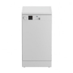 Отдельно стоящая посудомоечная машина BEKO DVS05024W, класс энергопотребления E (старый A++), 45 см, 5 программ, Белый