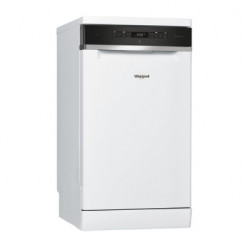 Whirlpool Free standing Dishwasher WSFO 3O23 PF, Energy class E (old A++), 45 cm, 7 programs, PowerClean, White