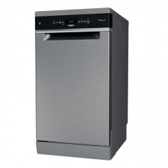 WHIRLPOOL Отдельно стоящая посудомоечная машина WSFO 3O34 PF X, класс энергопотребления D, ширина 45 см, 8 программ, PowerClean, третья корзина, нержавеющая сталь