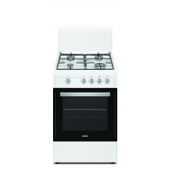 Simfer Cooker 4401SGRBB Hob type Gas Oven type Gas White Width 50 cm 49 L Depth 55 cm