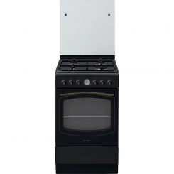 INDESIT Cooker IS5G8MHA / E Hob type Gas Oven type Electric Black Width 50 cm Grilling 60 L Depth 60 cm