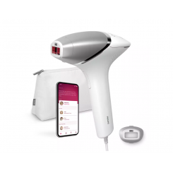 Lumea IPL 8000 Series Hair Removal Device with SenseIQ   BRI940 / 00   Bulb lifetime (flashes) 450.000   Number of power levels 5   White / Silver