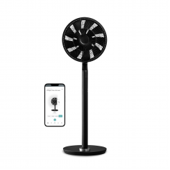 Duux Fan Whisper Flex Ultimate Smart Stand Fan Number of speeds 30 3-26 W Oscillation Diameter 34 cm Black