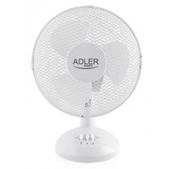 Adler AD 7302 Настольный вентилятор Количество скоростей 2 60 Вт Диаметр колебаний 23 см Белый