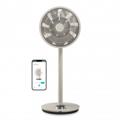 Duux Fan   Whisper Flex Smart   Stand Fan   Greige   Diameter 34 cm   Number of speeds 26   Oscillation   Yes
