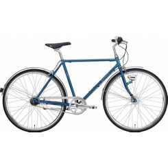 Детский городской велосипед Eira 28 дюймов, 8-скоростной, бензиновый синий