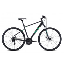 Jalgratas Fuji TRAVERSE 1.7 17 2022 satiinmust/roheline