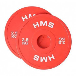 Олимпийский бампер 2x2,5 кг пластина Красный HMS CBRS25