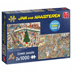 Jan van Haasteren Holiday Shopping 2x1000 pieces