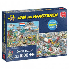 Jan van Haasteren Traffic Chaos & By Air Land and Sea 2x1000pcs