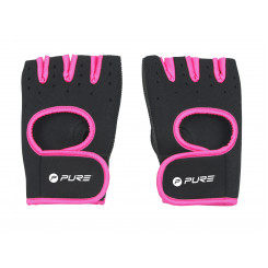 Перчатки для фитнеса Pure2Improve черные/розовые