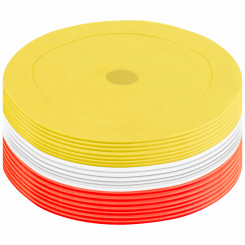 Резиновые тренировочные маркеры Pure2Improve, красный/белый/желтый