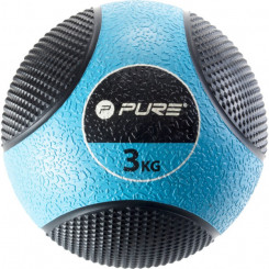 Медбол Pure2Improve, 3 кг, черный/синий