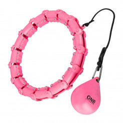 Hula Hop One Fitness OHA02 с утяжелителем розовый