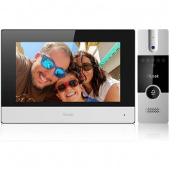 Video sisetelefon HILOOK HD-VIS-04 7” ekraan LCD TFT 1024x600px WiFi must, hõbedane