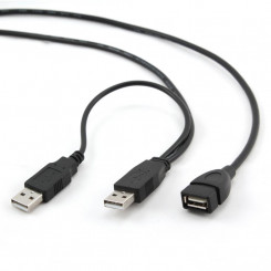 Cable Usb2 Dual Extension Amaf / 0.9M Ccp-Usb22-Amaf-3 Gembird
