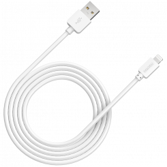 CANYON CFI-1, Lightning USB kaabel Apple'ile, ümmargune, kaabli pikkus 1m, valge, 15,9*7*1000mm, 0,018kg