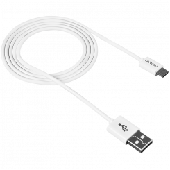 CANYON UM-1, Micro USB kaabel, 1M, valge, 15*8.2*1000mm, 0.018kg