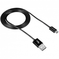 CANYON UM-1, Micro USB kaabel, 1M, must, 15*8.2*1000mm, 0.018kg
