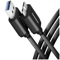 Axagon Data и зарядка USB 3.2 Gen1, длина кабеля 1 м. 3А. Черный.