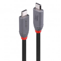 Kaabel USB4 240 W tüüp C 1,5 M / 40 Gbps Anthra Line 36957 Lindy