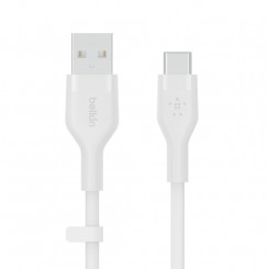 Гибкий USB-кабель Belkin BOOST↑CHARGE, 2 м, USB 2.0 USB C, белый