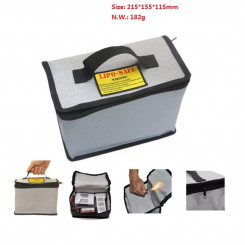 CoreParts Fireproof Battery Safebox LIPO Battery Bag Safety box for used batteries or exploding batteries