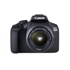 Комплект зеркальной камеры Canon Мегапиксельная 24,1 МП Стабилизатор изображения ISO 12800 Диагональ дисплея 3,0 дюйма Wi-Fi Запись видео APS-C Черный