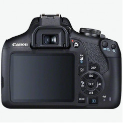 Canon SLR camera Megapixel 24.1 MP Optical zoom 3 x Image stabilizer ISO 12800 Display diagonal 3.0  Wi-Fi Automatic, manual Frame rate 30 fps CMOS Black