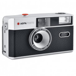 Пленочный фотоаппарат AgfaPhoto 603000 Компактный пленочный фотоаппарат 35 мм Черный, Серебристый