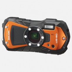 Компактная камера Ricoh WG-80 1 / 2,3 дюйма 16 МП CMOS 4608 x 3456 пикселей Черный, Оранжевый
