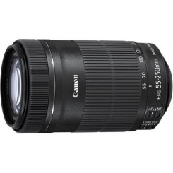 Canoni EF-S 55-250 mm f / 4-5,6 IS STM peegelkaamera teleobjektiiv must