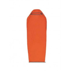 Sea To Summit Reactor Fleece Sleeping Bag Liner - Mummy W /  Drawcord- compact- orange