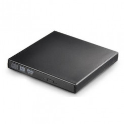CoreParts USB2.0 kaasaskantav õhuke CD-RW, must, CE, FCC, sülearvuti, IDE/ATAPI, CD, CD-R, CD-ROM, CD-RW, DVD-R