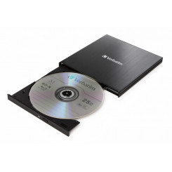 Verbatim väline Slimline Blu-ray-kirjutaja, USB 3.1 Gen 1 Type C