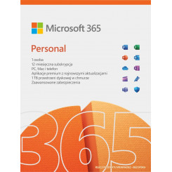 Microsoft 365 Personal 1 x лицензия Подписка Польская версия 1 год(лет)